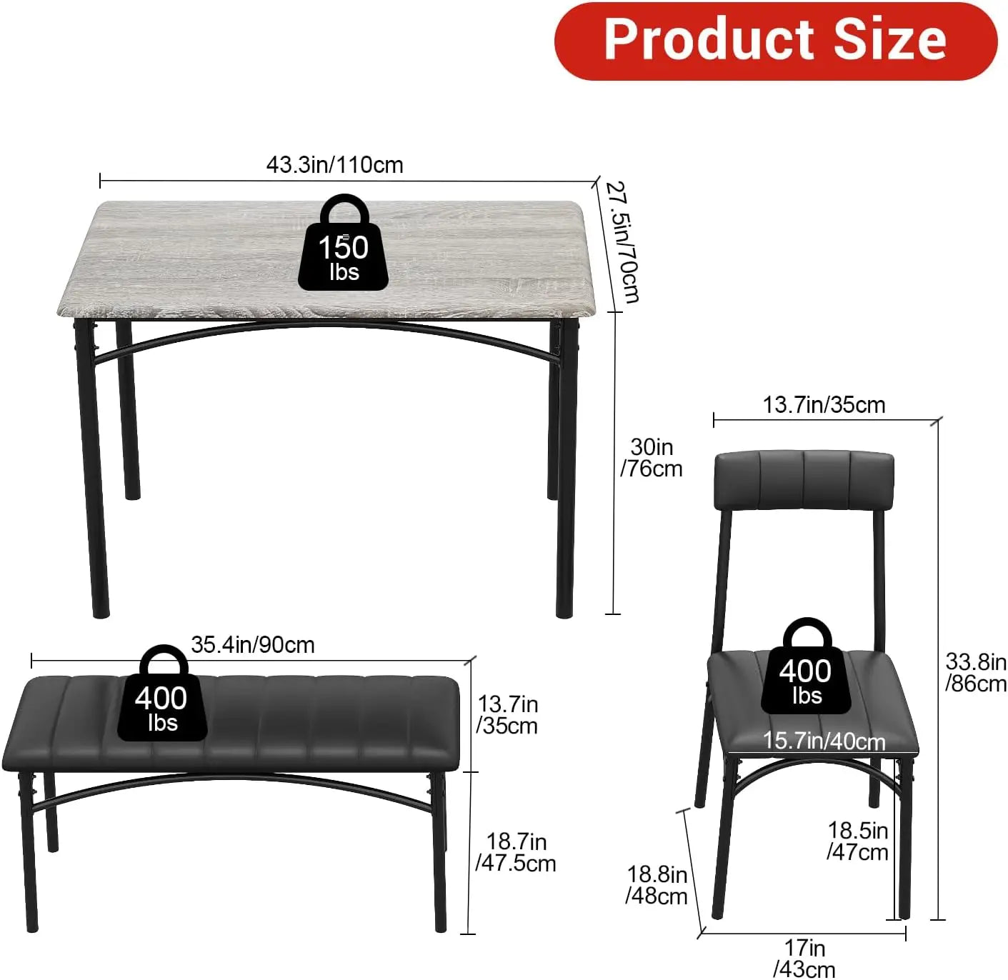 Dining Table Set For 4