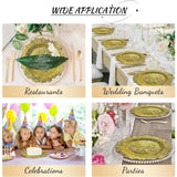 Gold Plastic Plates - 24