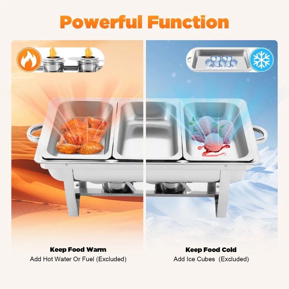 Chafing Buffet Stainless Steel - Set 9L