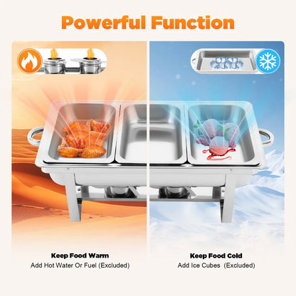 Chafing Buffet Stainless Steel - Set 9L