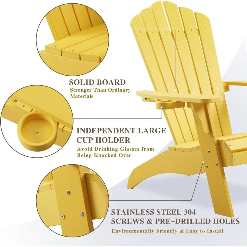 Adirondack Chair with Cup Holder