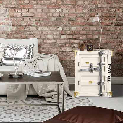 Metal Storage Bedside Cabinet