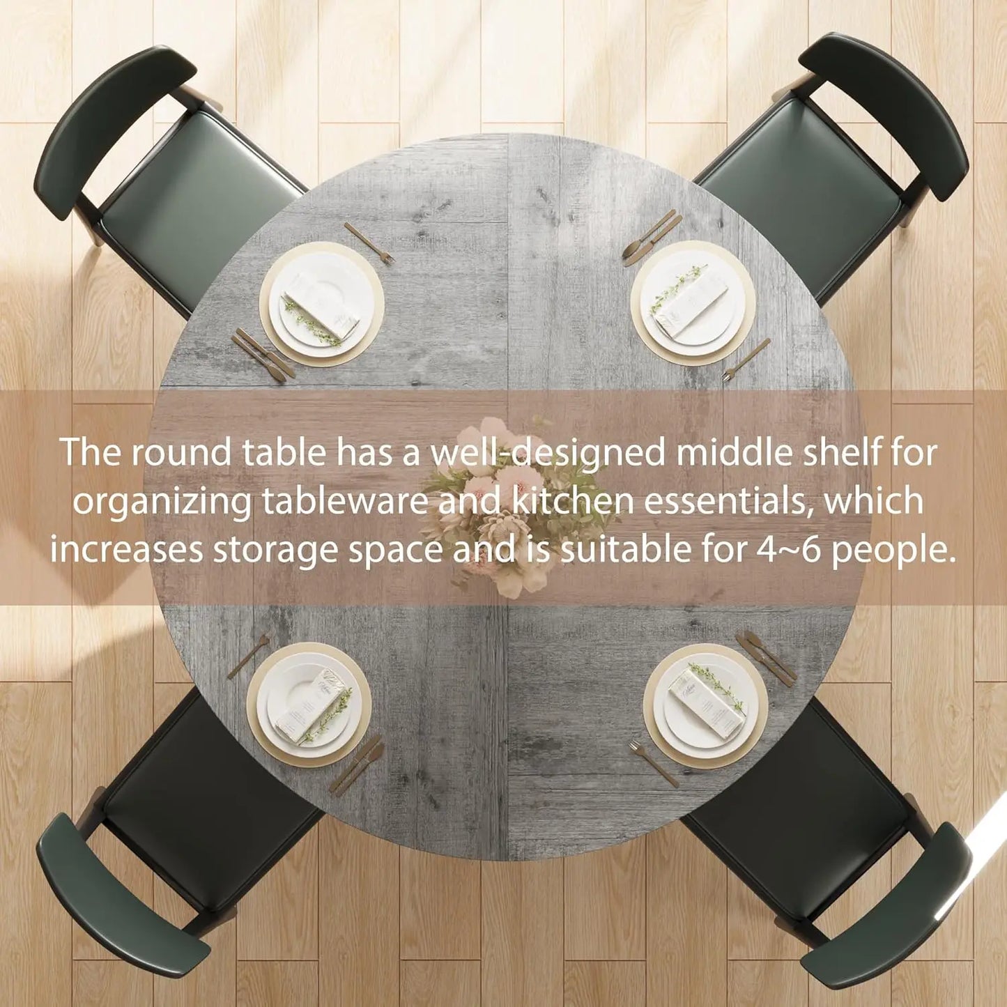 [TABLE ONLY] Dining Table for 4-6