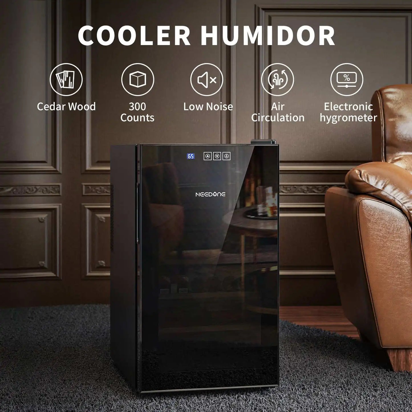 Cigar Humidor with Heating and Cooling