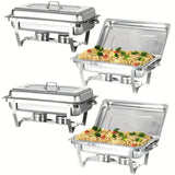 Chafing Dish Stainless Steel - 4 Pack