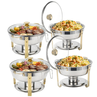 Stainless Steel Chafing Dish - 2/4 Pack