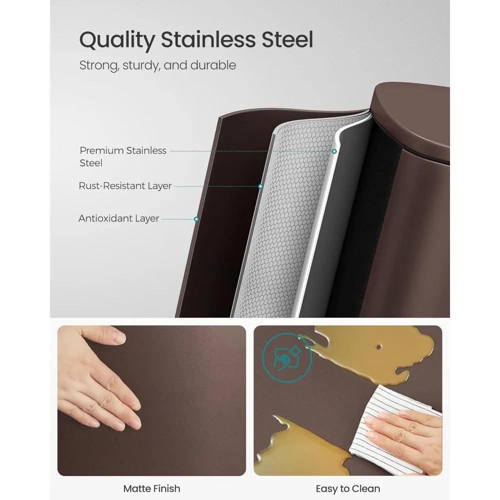 Stainless Steel Trash Can/13 Gallon