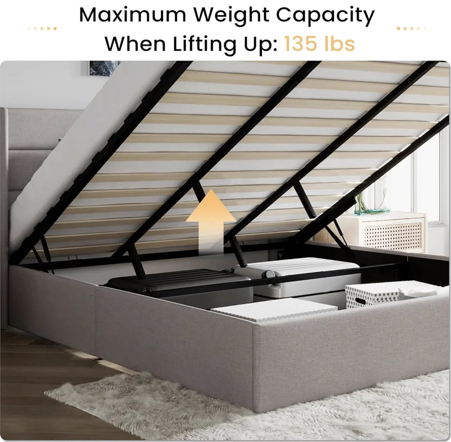 Luxury Kingsized Storage Bed with Drawers for Extra Space