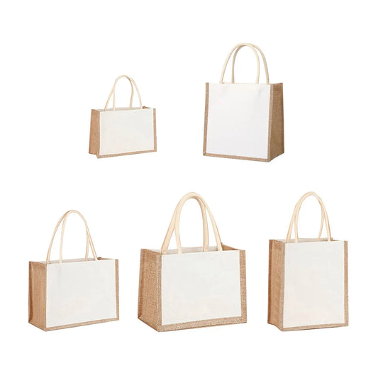 Burlap Jute Tote Bag