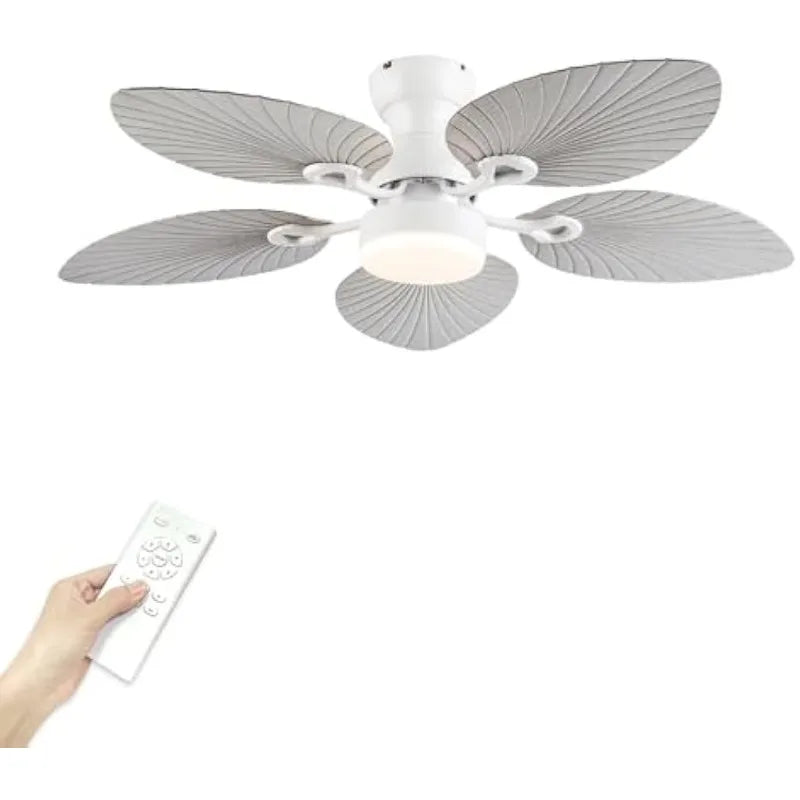52-Inch Palm Leaf Ceiling Fan
