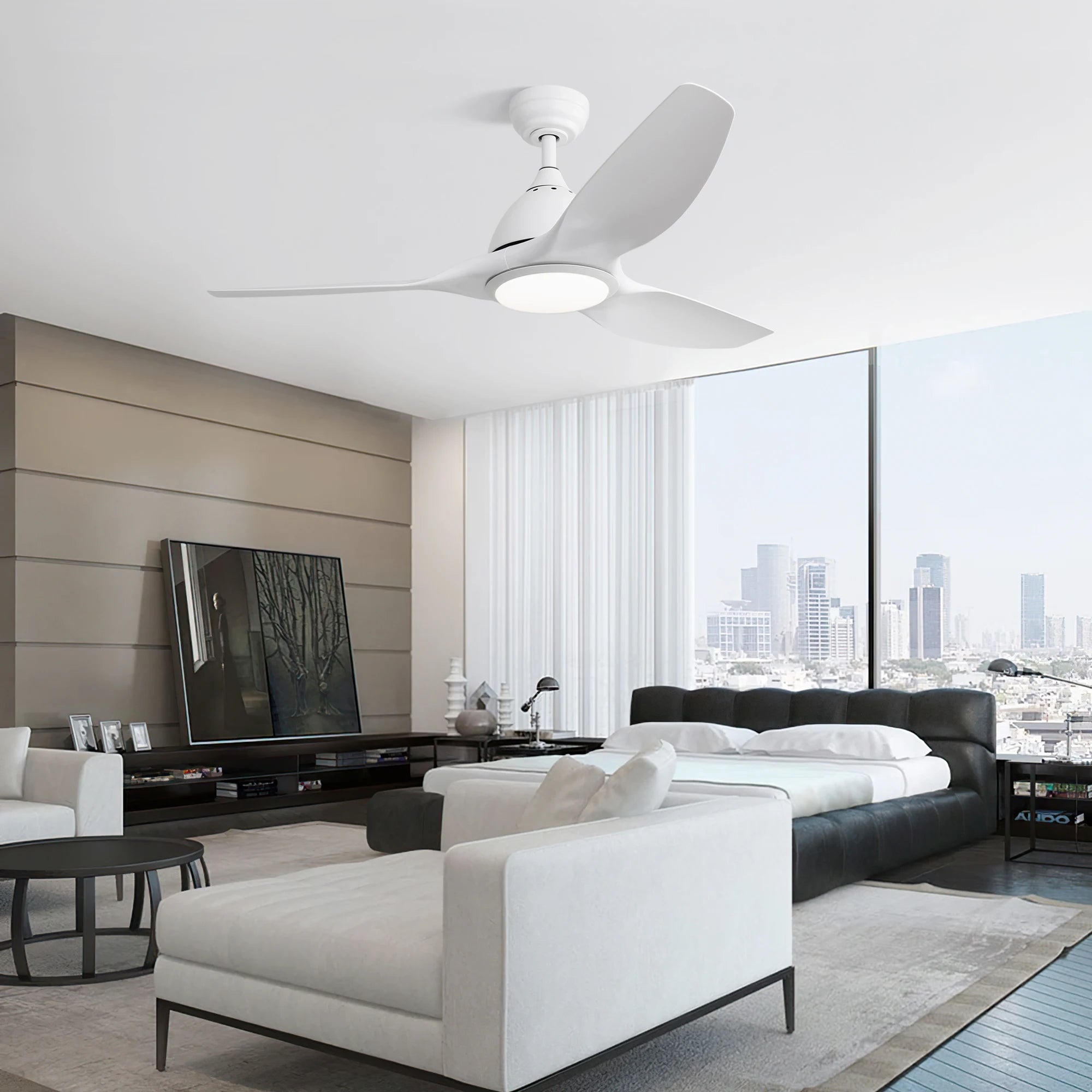 52-Inch Ceiling Fan LED DC Energy Efficient Modern Design