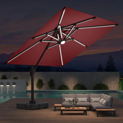 Patio Umbrella with Led Lights
