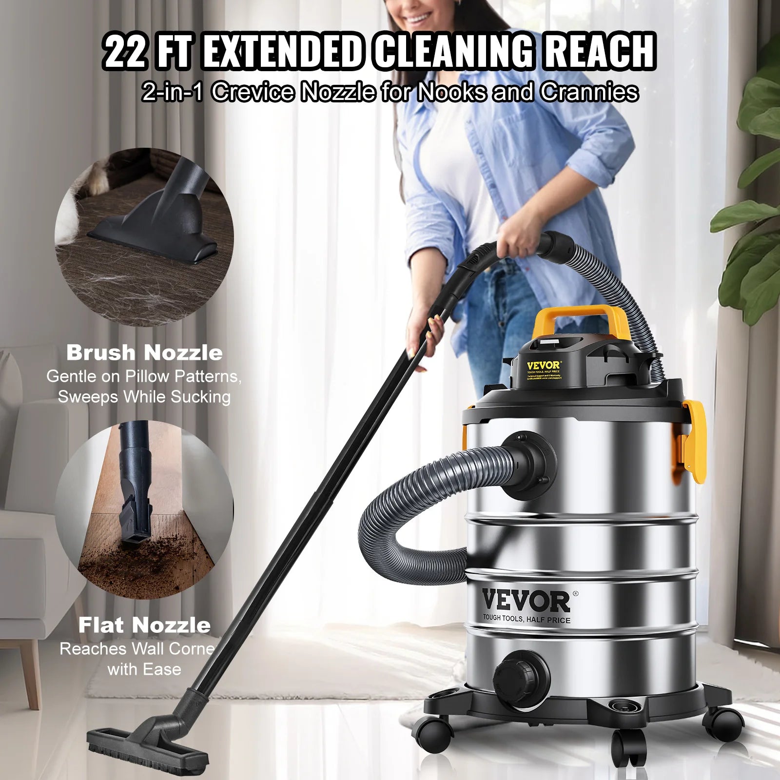 Wet Dry Shop Vacuum Powerful Cleaning Tool for Home