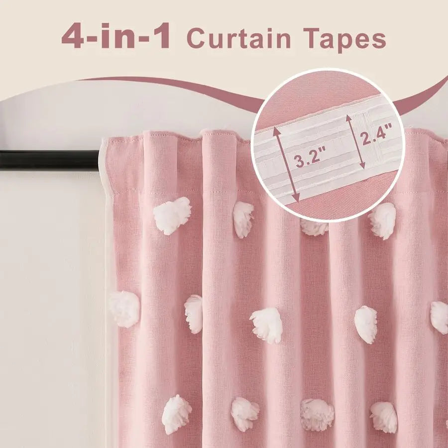 Pink Blackout Curtains