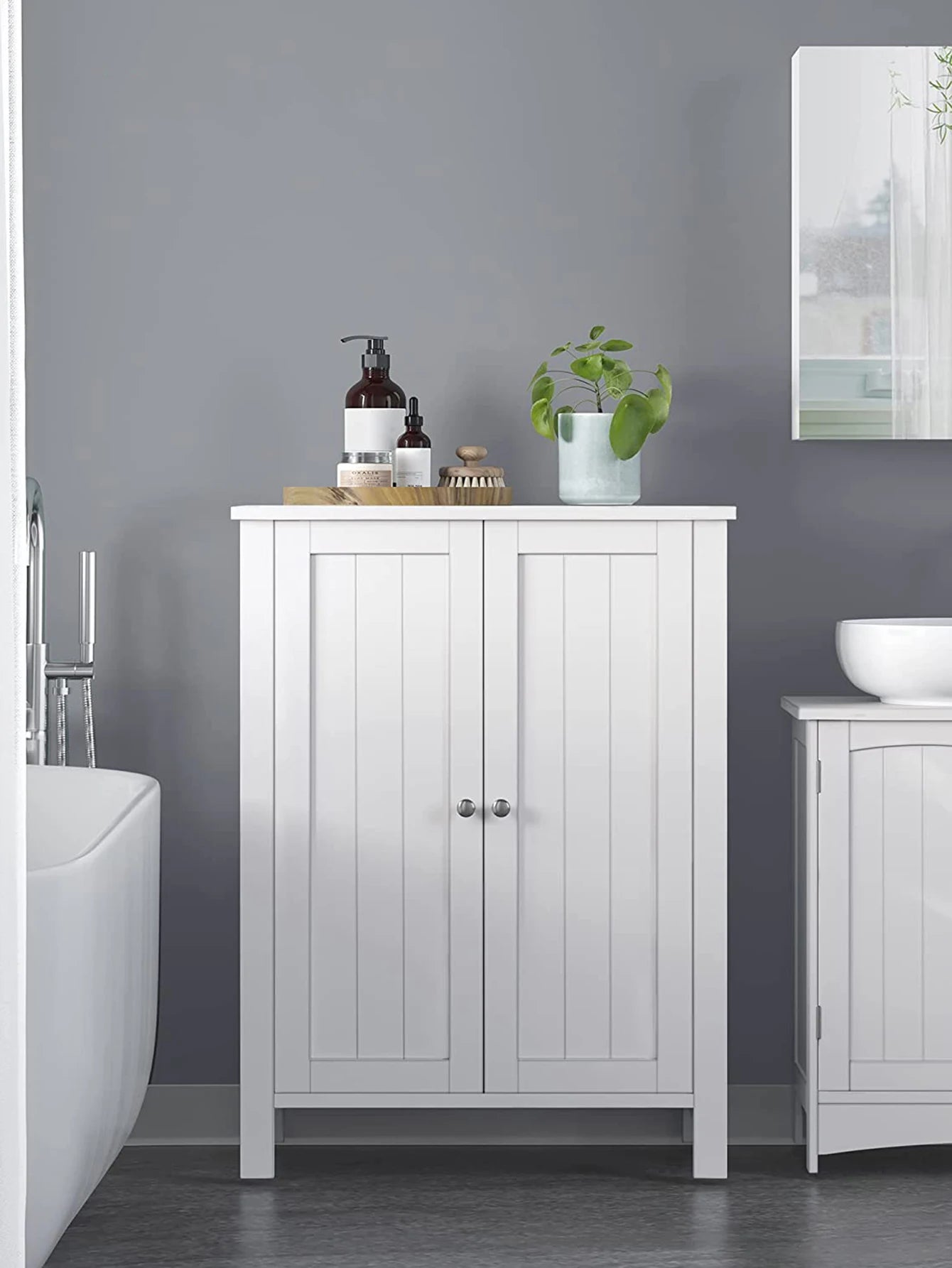 Bathroom Floor Storage Cabinet