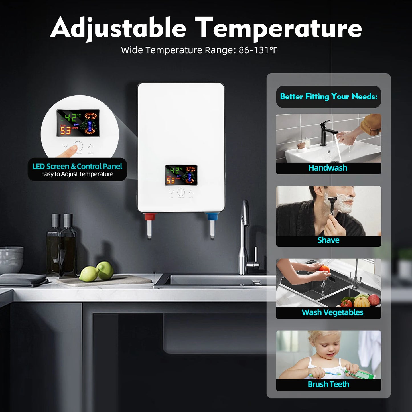 Instantaneous Water Heater Shower Set