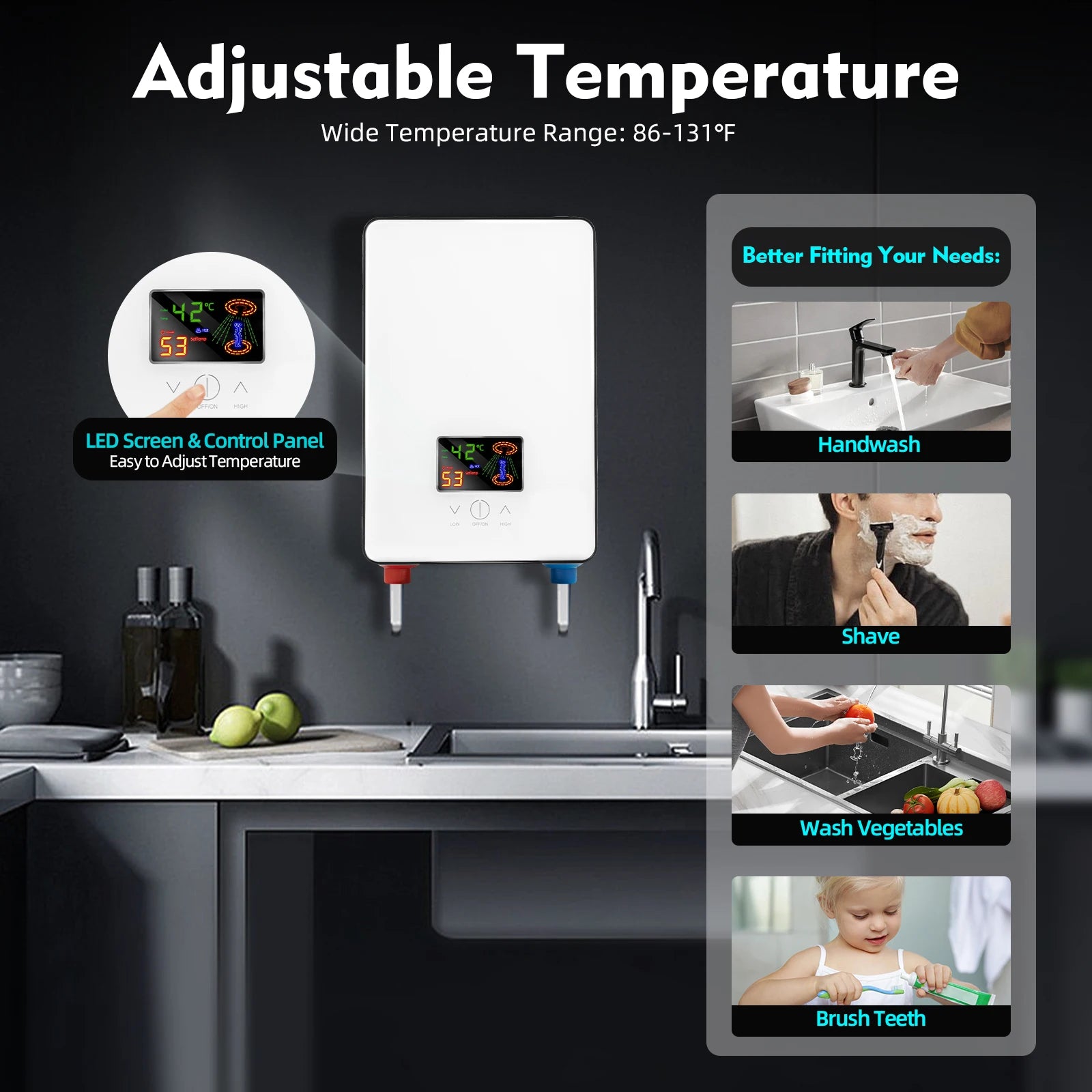 Instantaneous Water Heater Shower Set