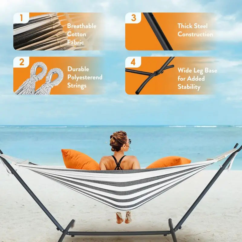 Hammock with Adjustable Stand