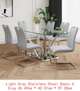 Modern Glass Dining Table Set