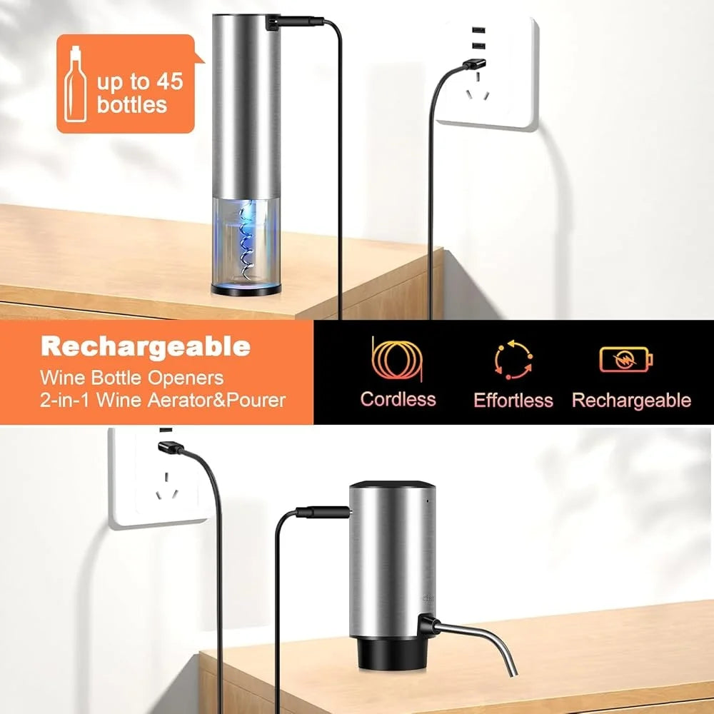 Electric Wine Opener Set