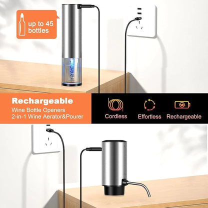 Electric Wine Opener Set