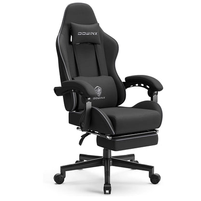 Gaming Chair with Headrest, Footrest
