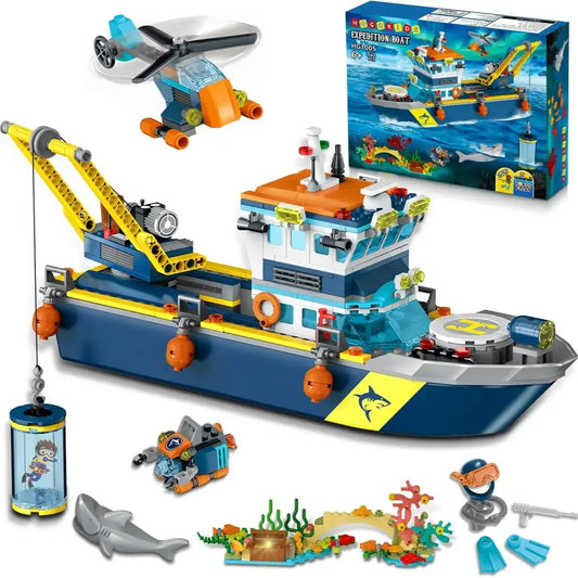 Ship Building Block Set