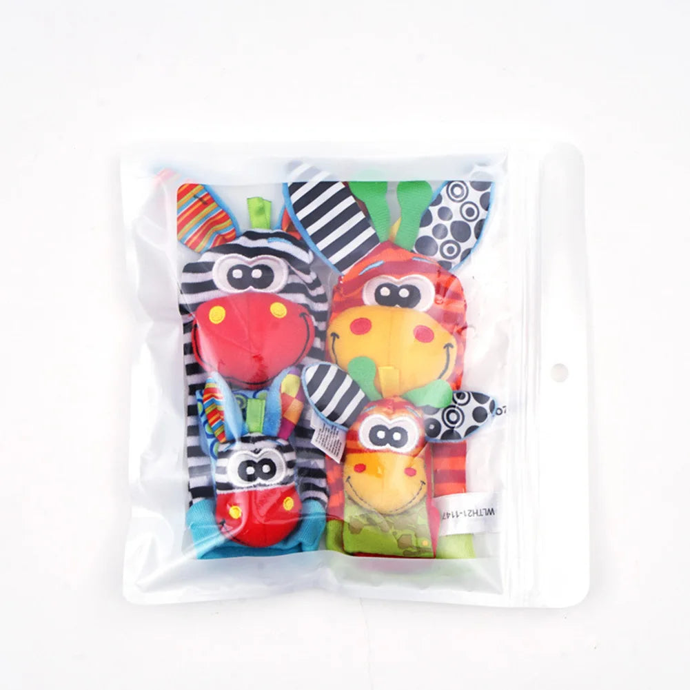 Wrist Strap Rattle Soft Baby Sensory Toy for Infants