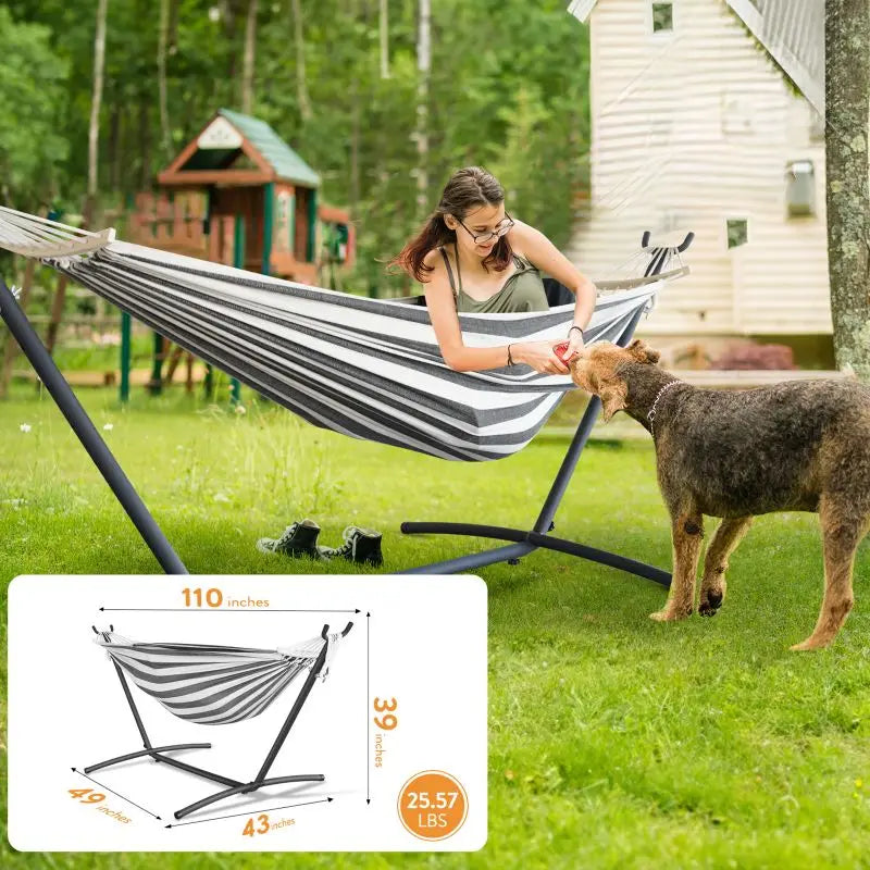 Hammock with Adjustable Stand