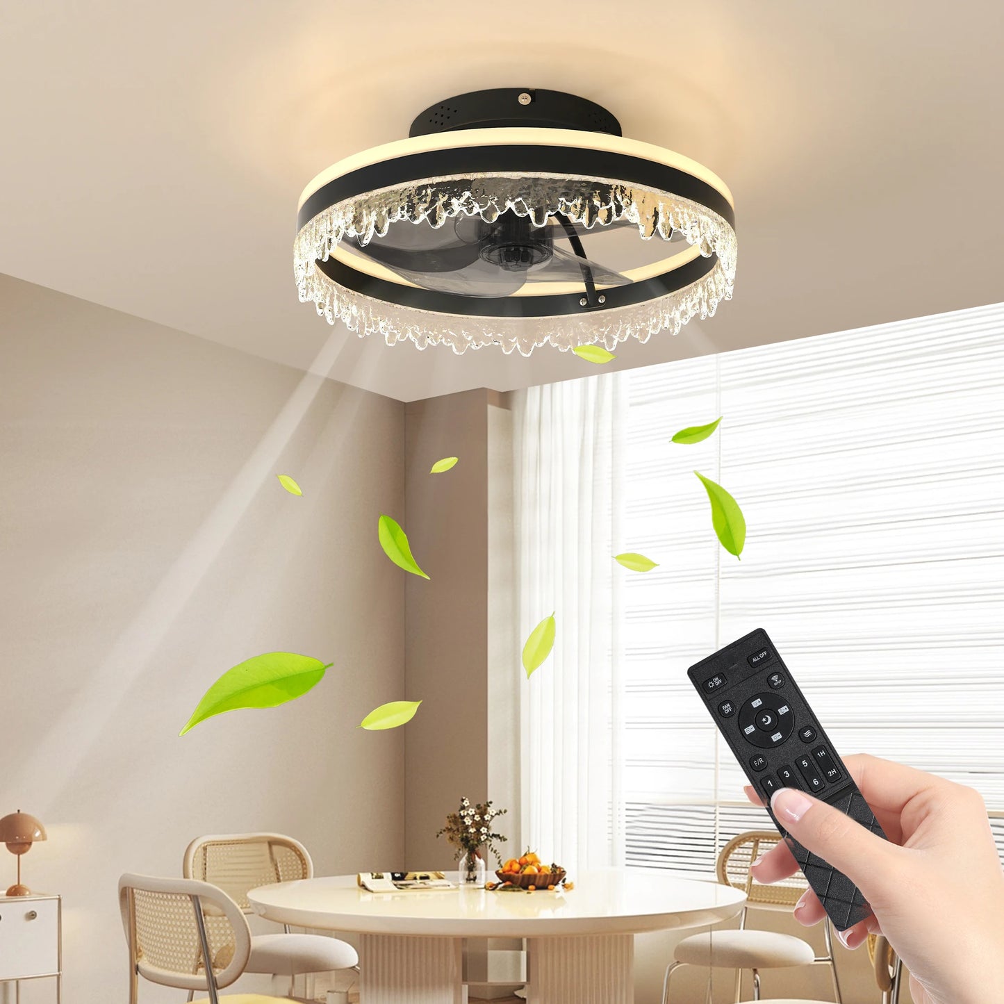 Ceiling Fan/LED Light/Remote Control