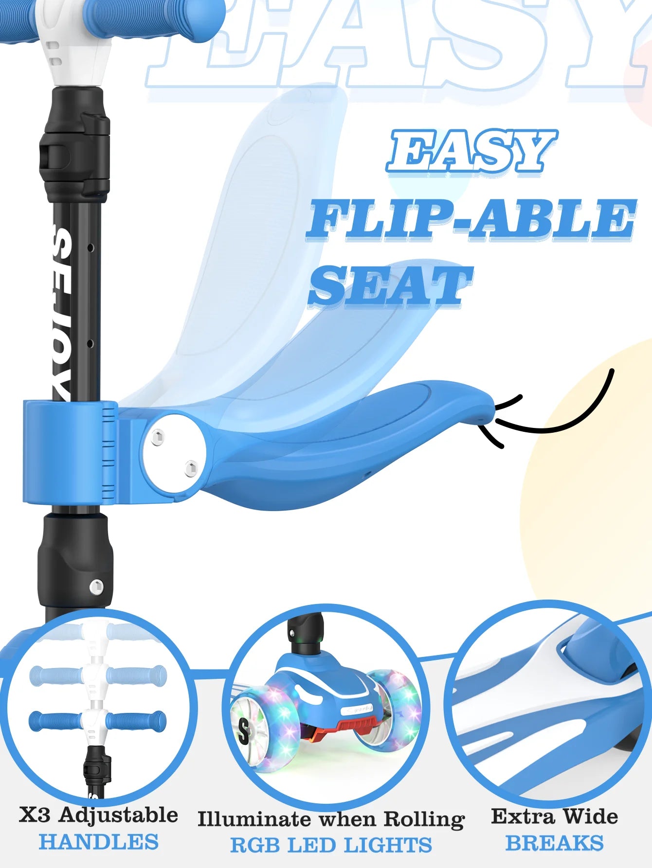 3-in-1Kid Kick Scooter