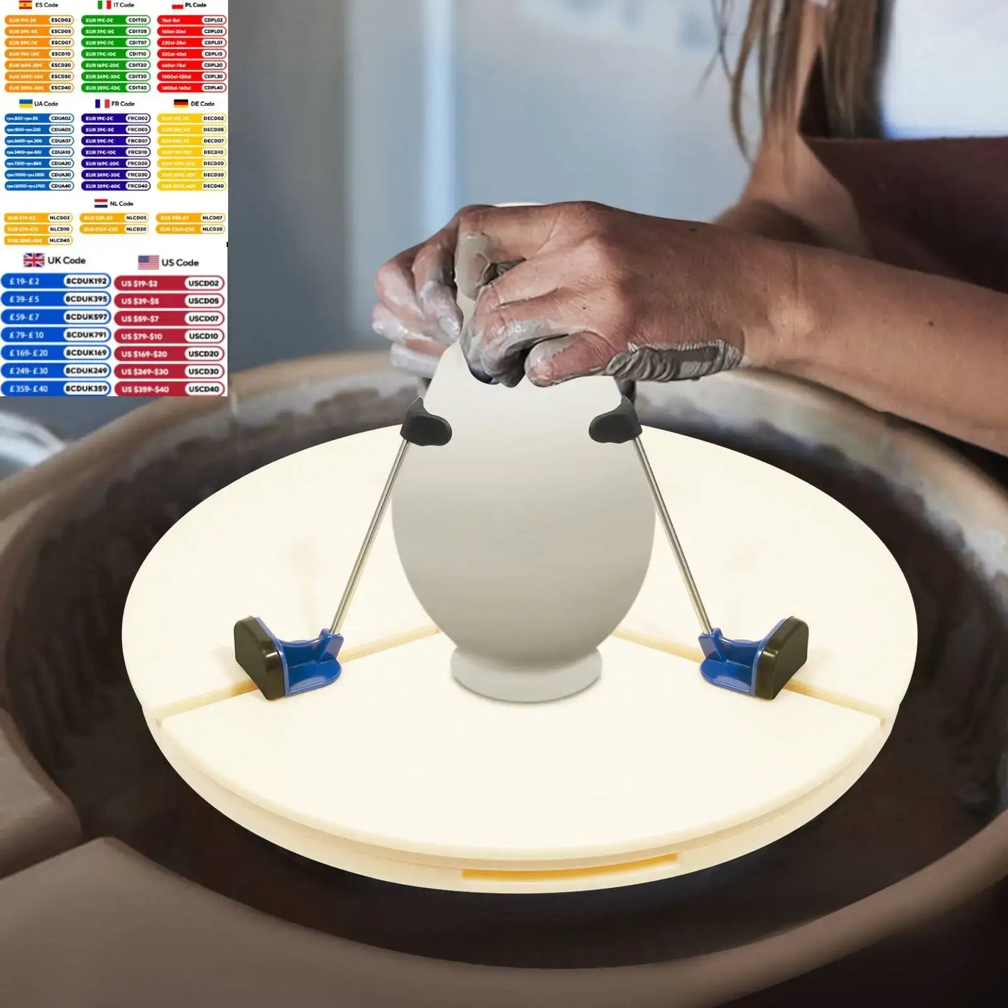 Pottery Turntable for Ceramic Art and Clay Projects