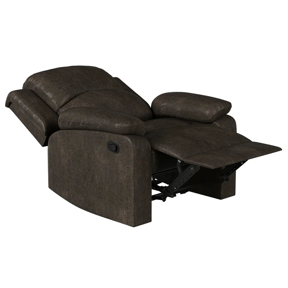 Recliner Faux Suede Chair Comfortable & Stylish Seating