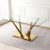 Modern Glass Dining Table Set