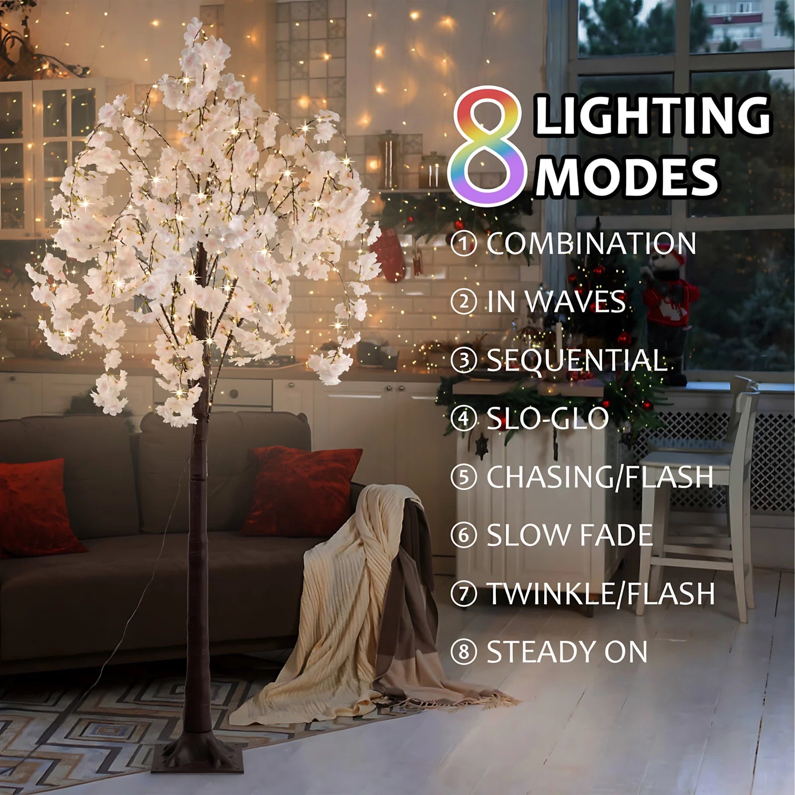 Cherry Blossom Tree Light Elegant Decorative