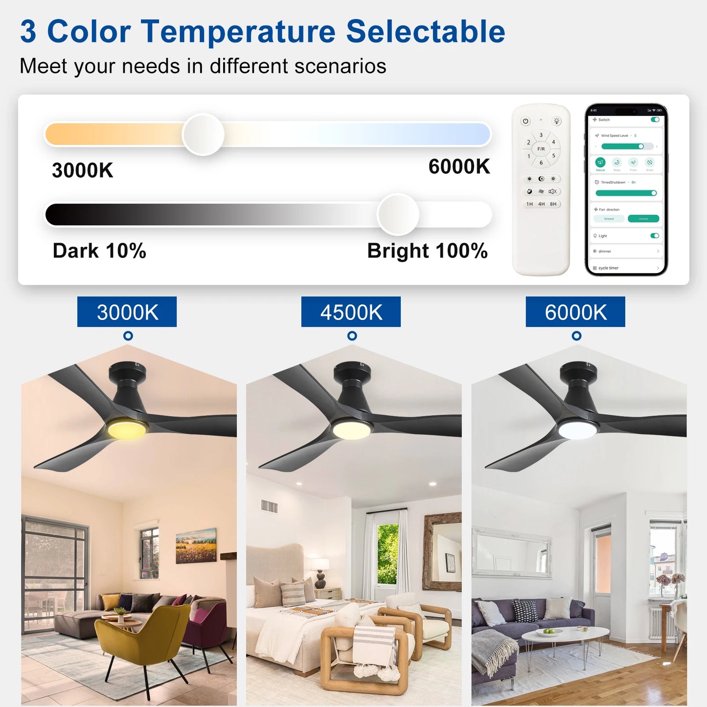 42/52-Inch Ceiling Fan/Lights