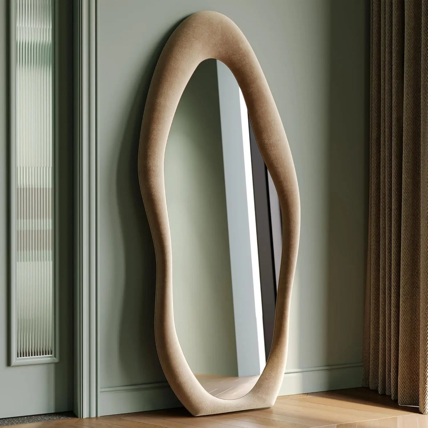 Irregular Wave Full-Length Mirror