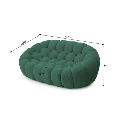 Modern Curved Boneless Sofa for Living Room
