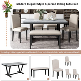 6 Piece Dining Table Set