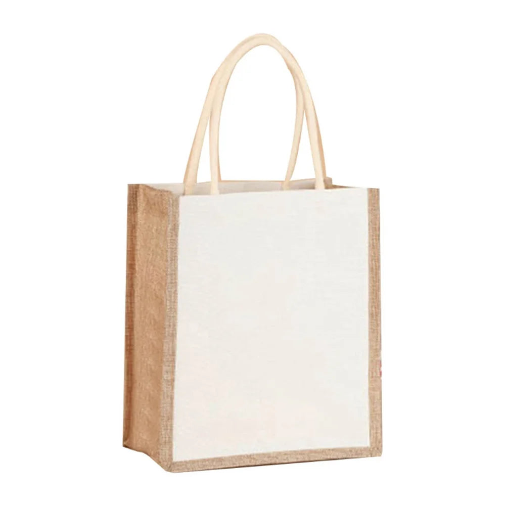 Burlap Jute Tote Bag