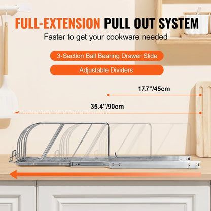 Expandable Pot Lid Organizer