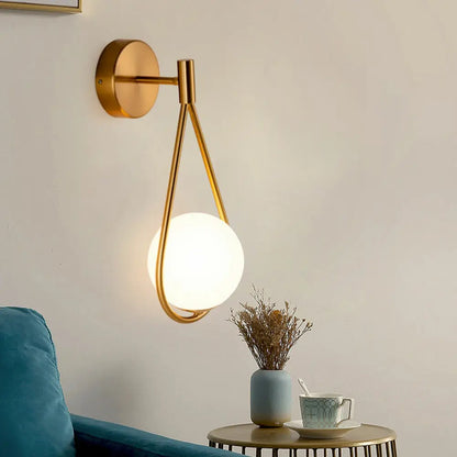 Glass Ball Wall Lamp