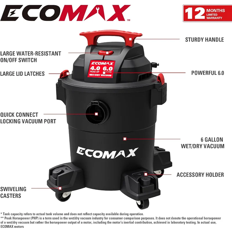 Shop Vacuum Wet/Dry 6 Gallon