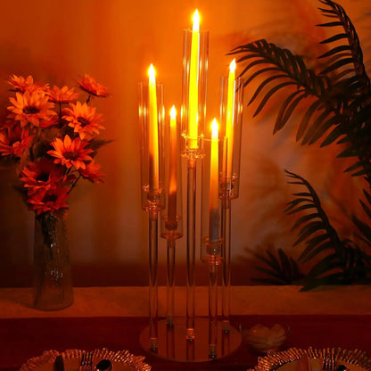 10 PCS Acrylic Candelabra Centerpieces