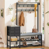 Coat Rack, Shoe Storage, Bench