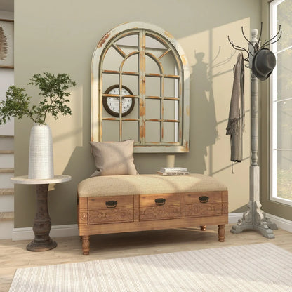 Gray Wood Coat Rack