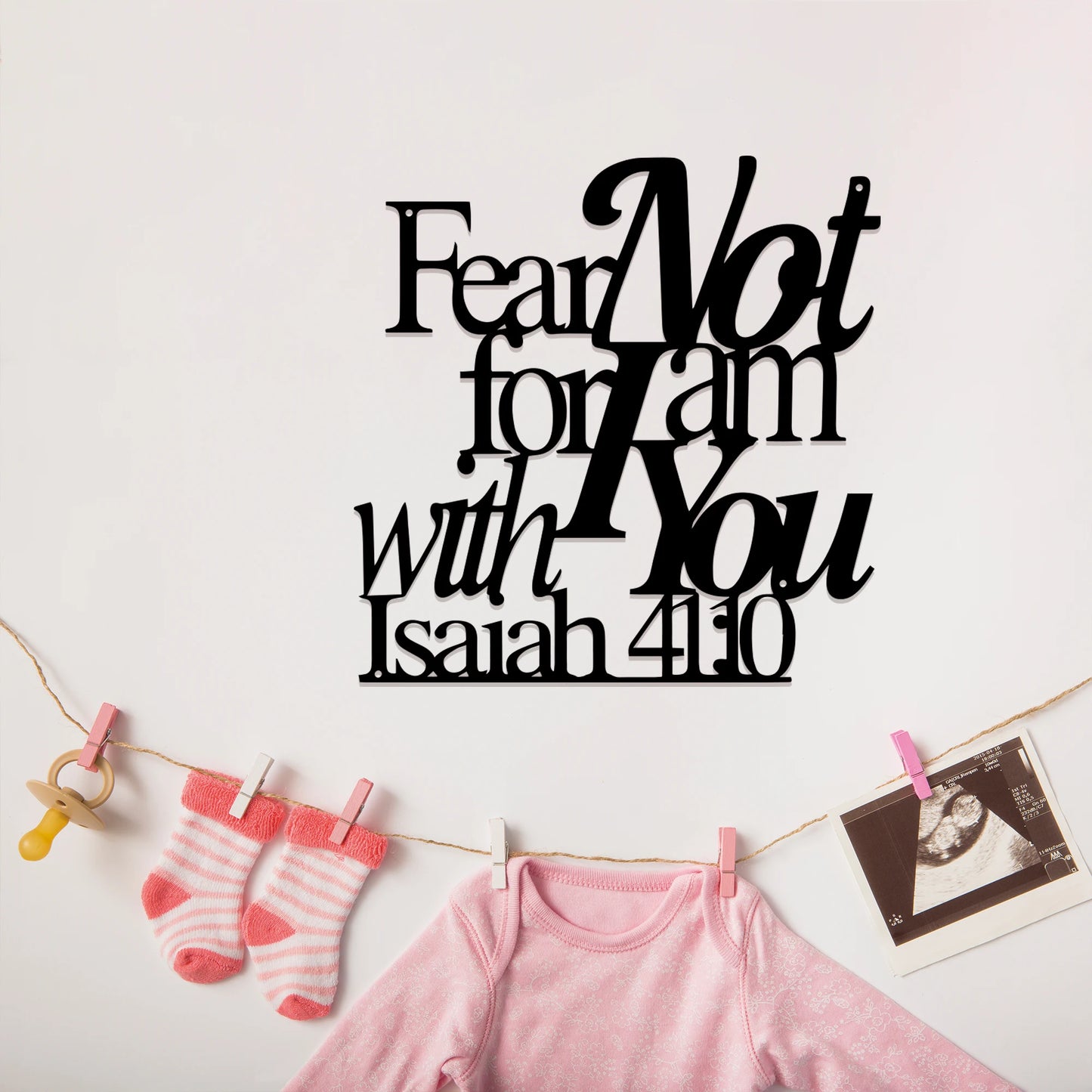 Isaiah 41:10 Bible Metal Art