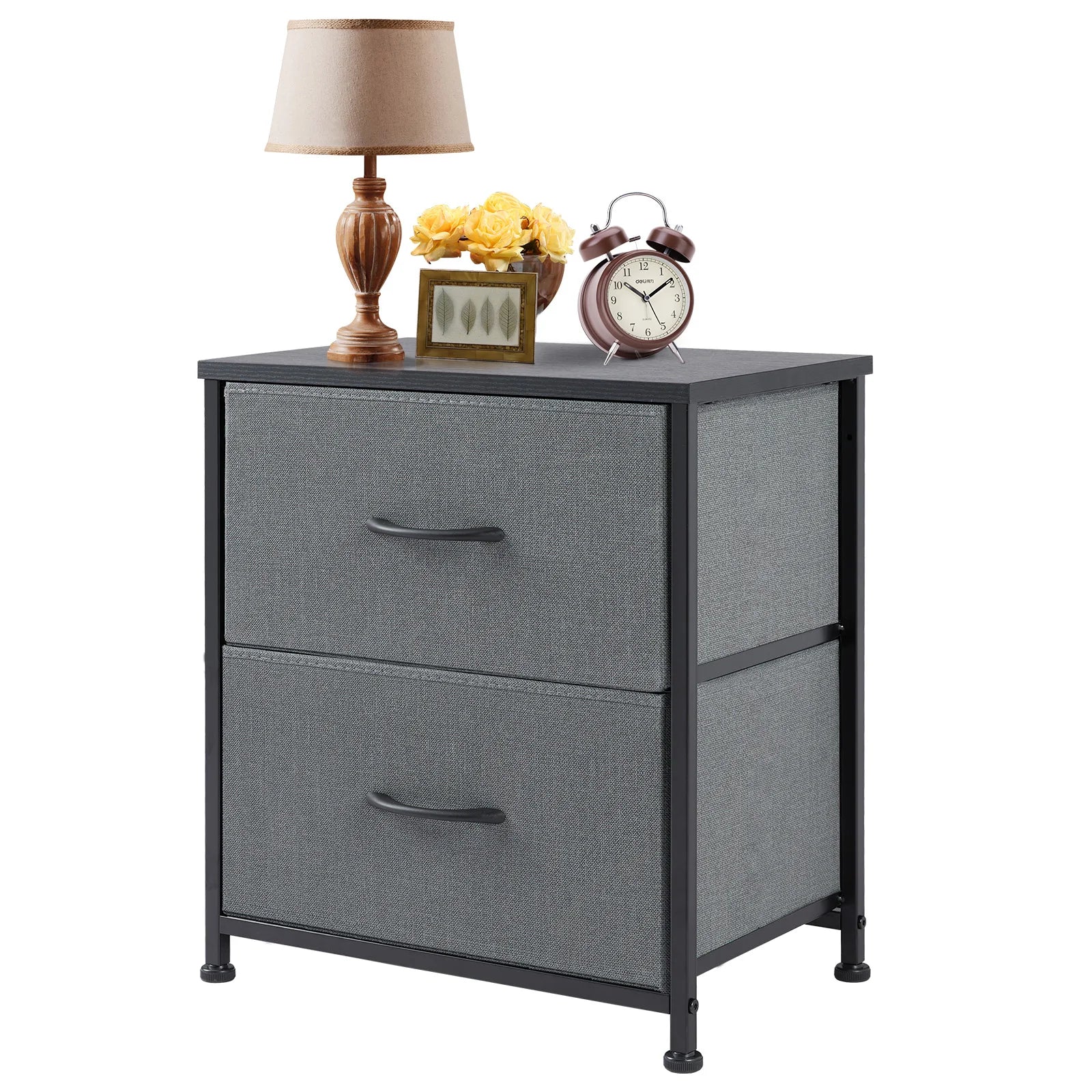 Elegant Nightstand Bedside Table for Bedroom Storage & Style