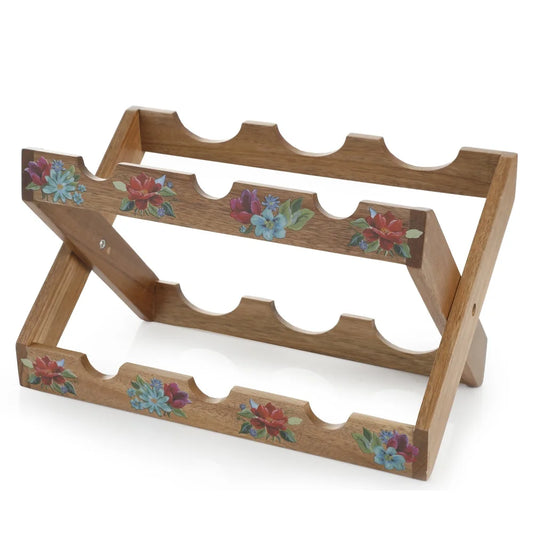 Acacia Wood Wine Rack