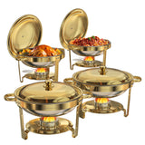 2/4-Set Round Chafing Dishes